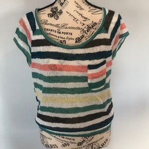 Roxy women’s sz M short sleeve knit shirt.